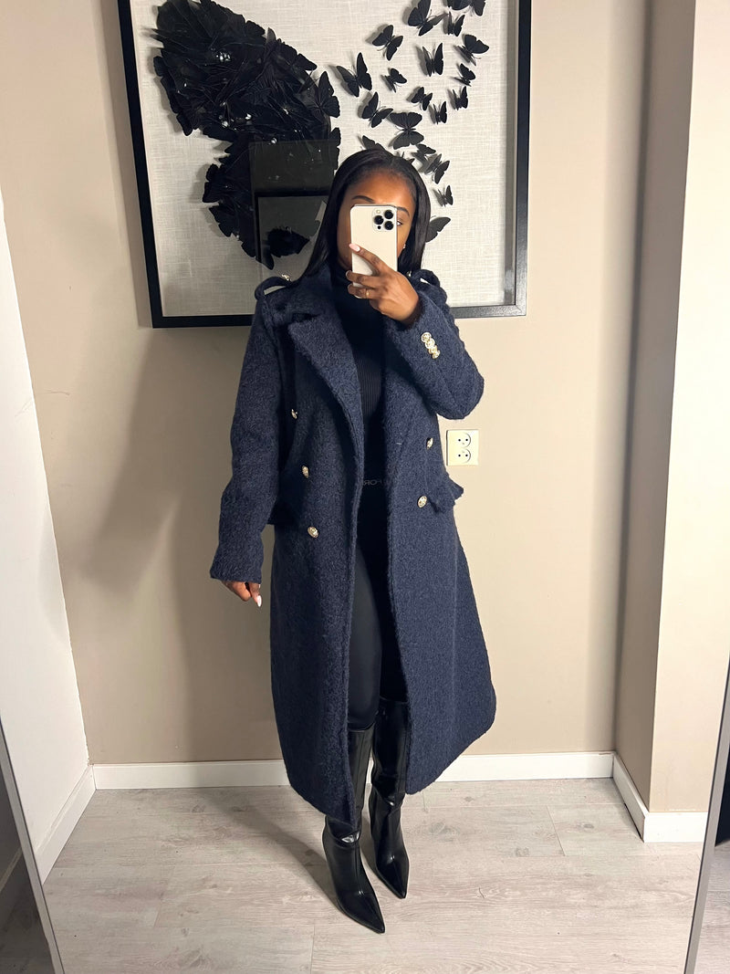 Sara Coat - Dark Blue