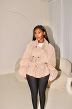 CATALEYA SHORT TRENCH COAT – BEIGE