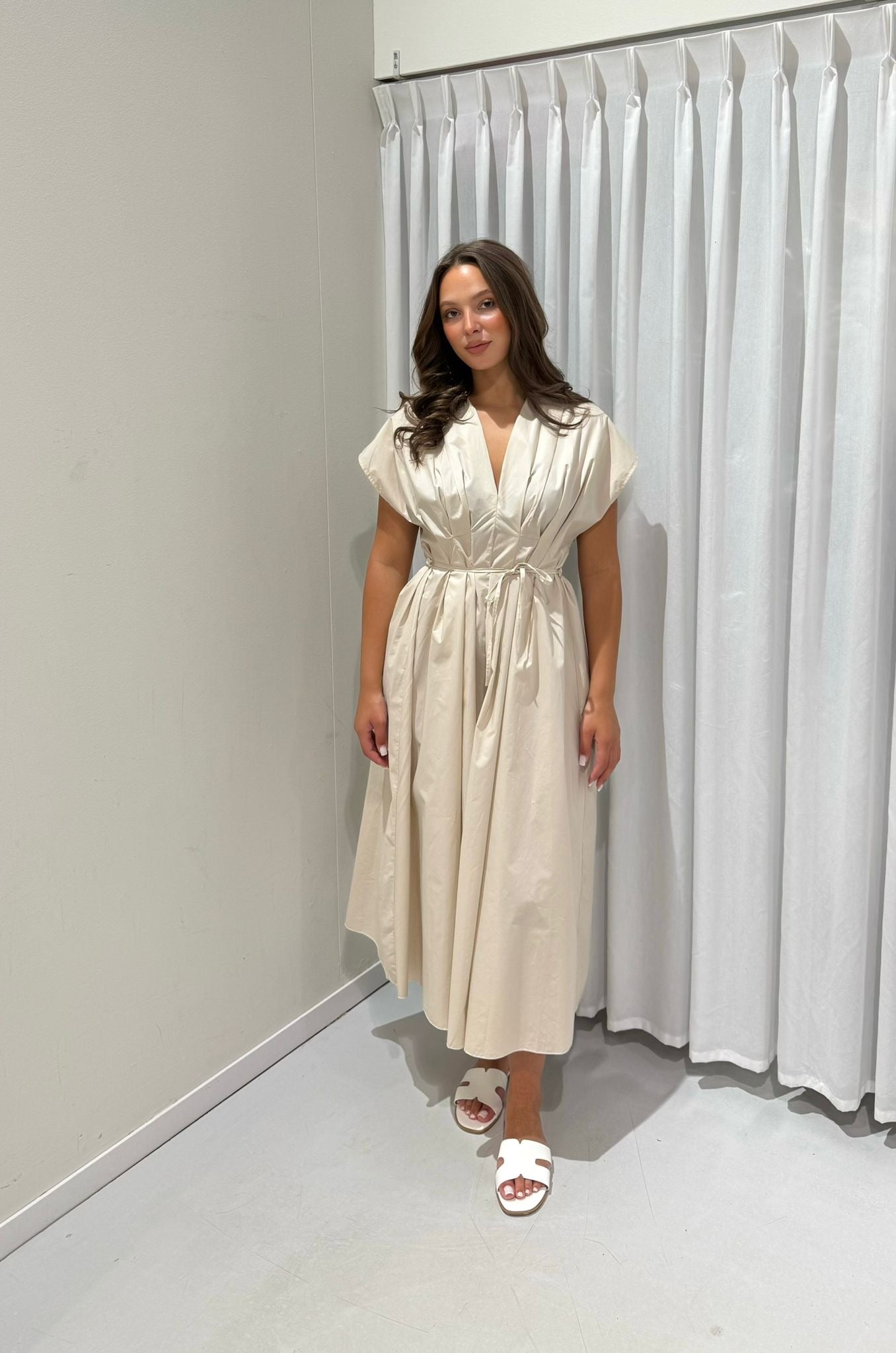 Analiya Dress – Beige