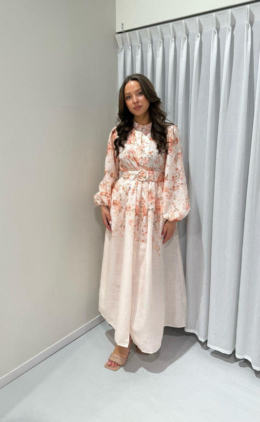 Orange Rose Maxi Dress