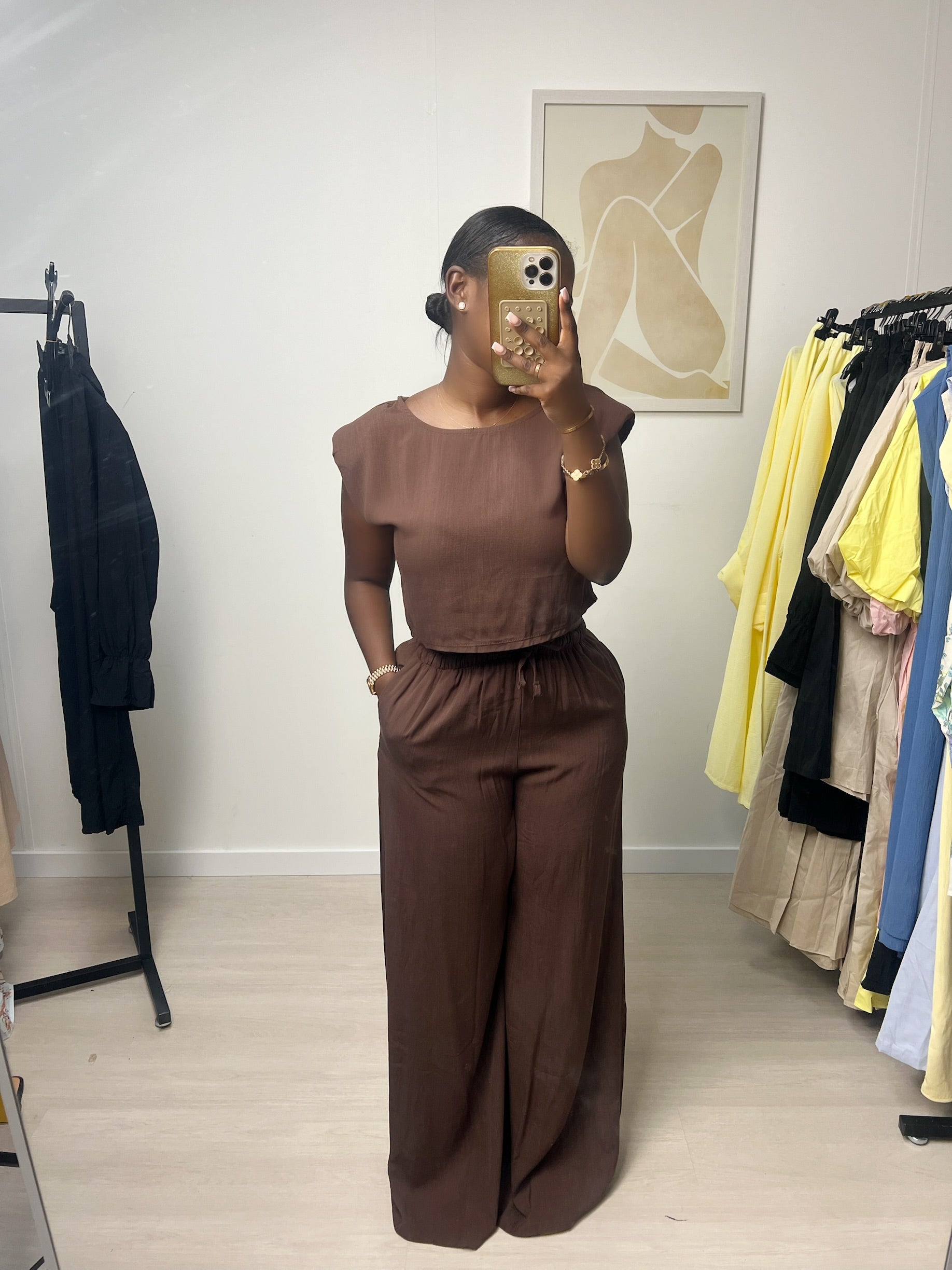 Nicole Set - Dark brown