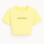 Kelly Cropped shirt - Butter Yellow