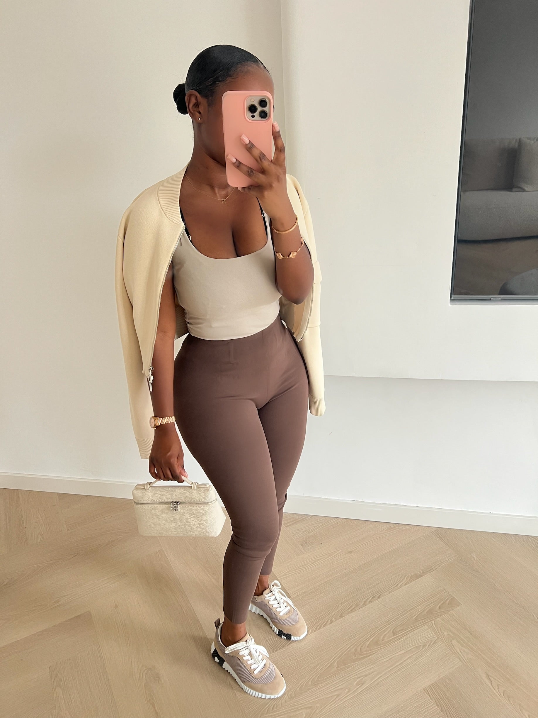 Zaya Thermal Legging – Taupe
