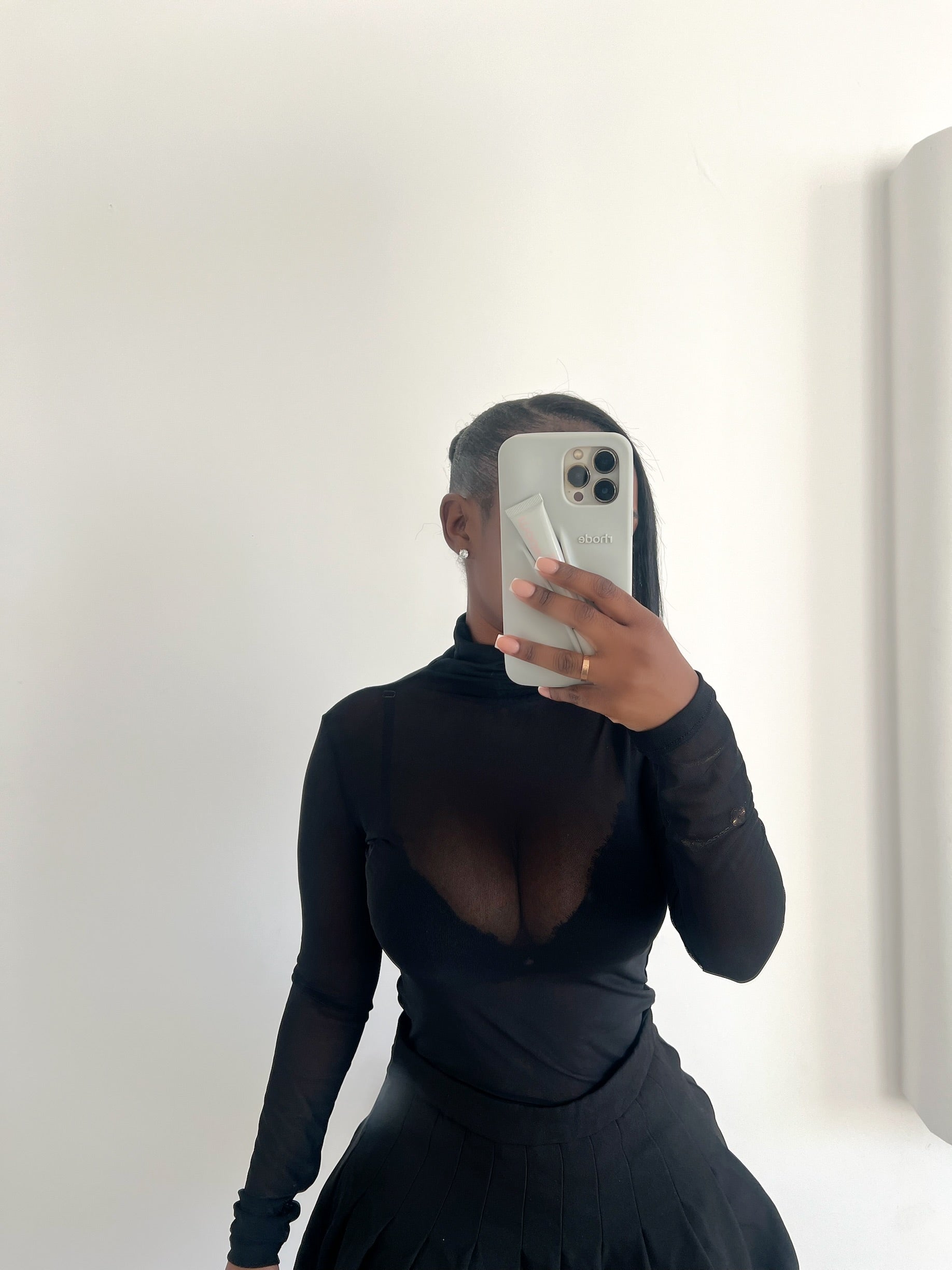 Kiara Mesh Top – Black