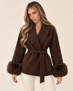 The Solène Coat – Chocolate