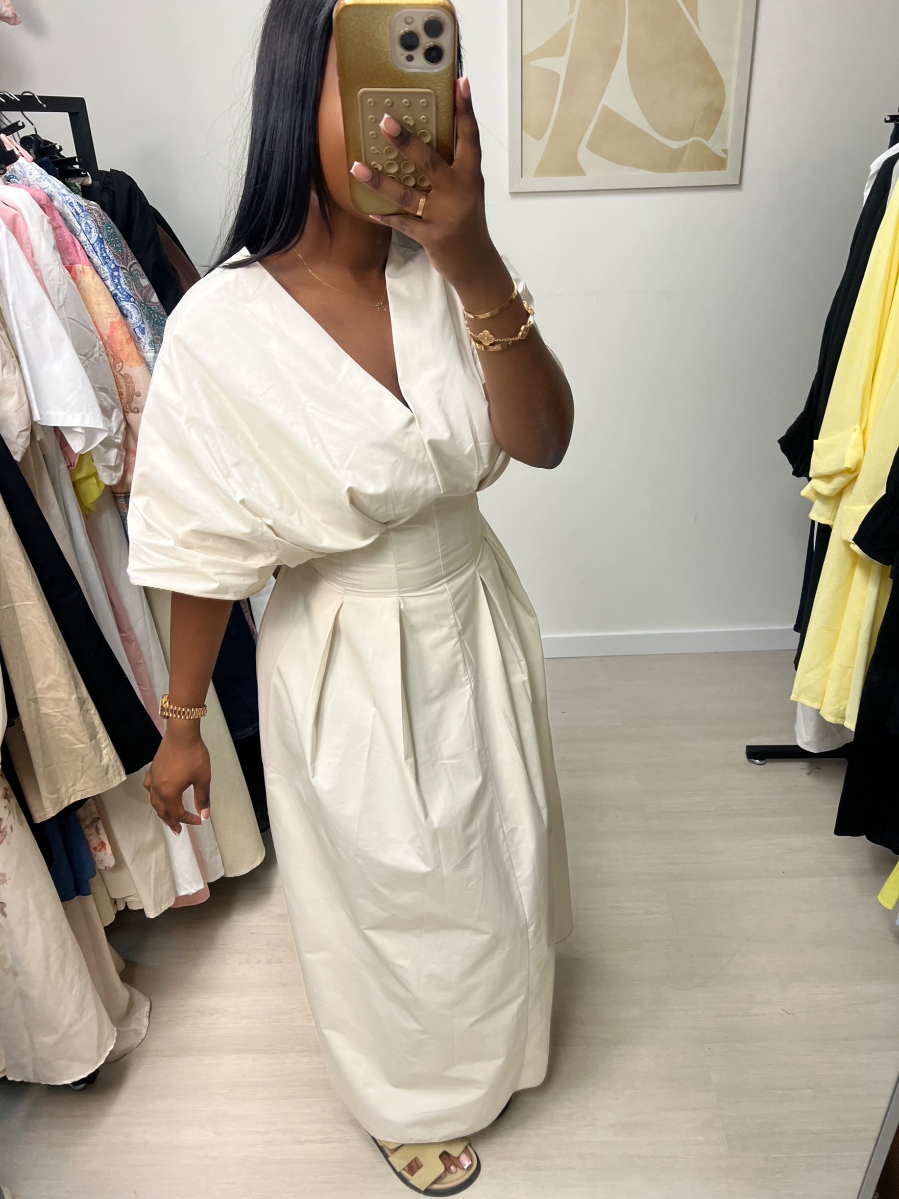 Ella-Mae Dress - Beige