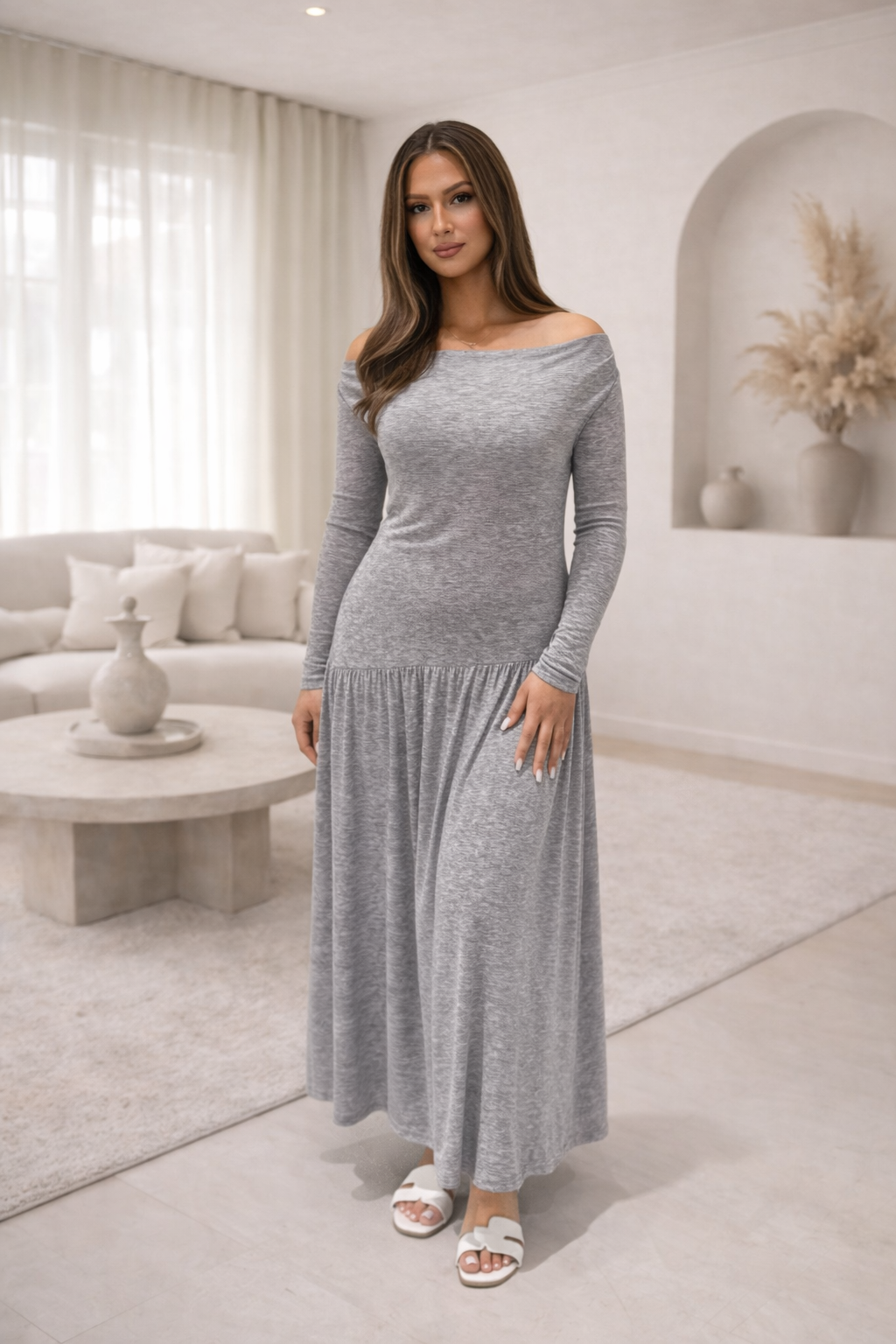 Claudia Dress – Grey