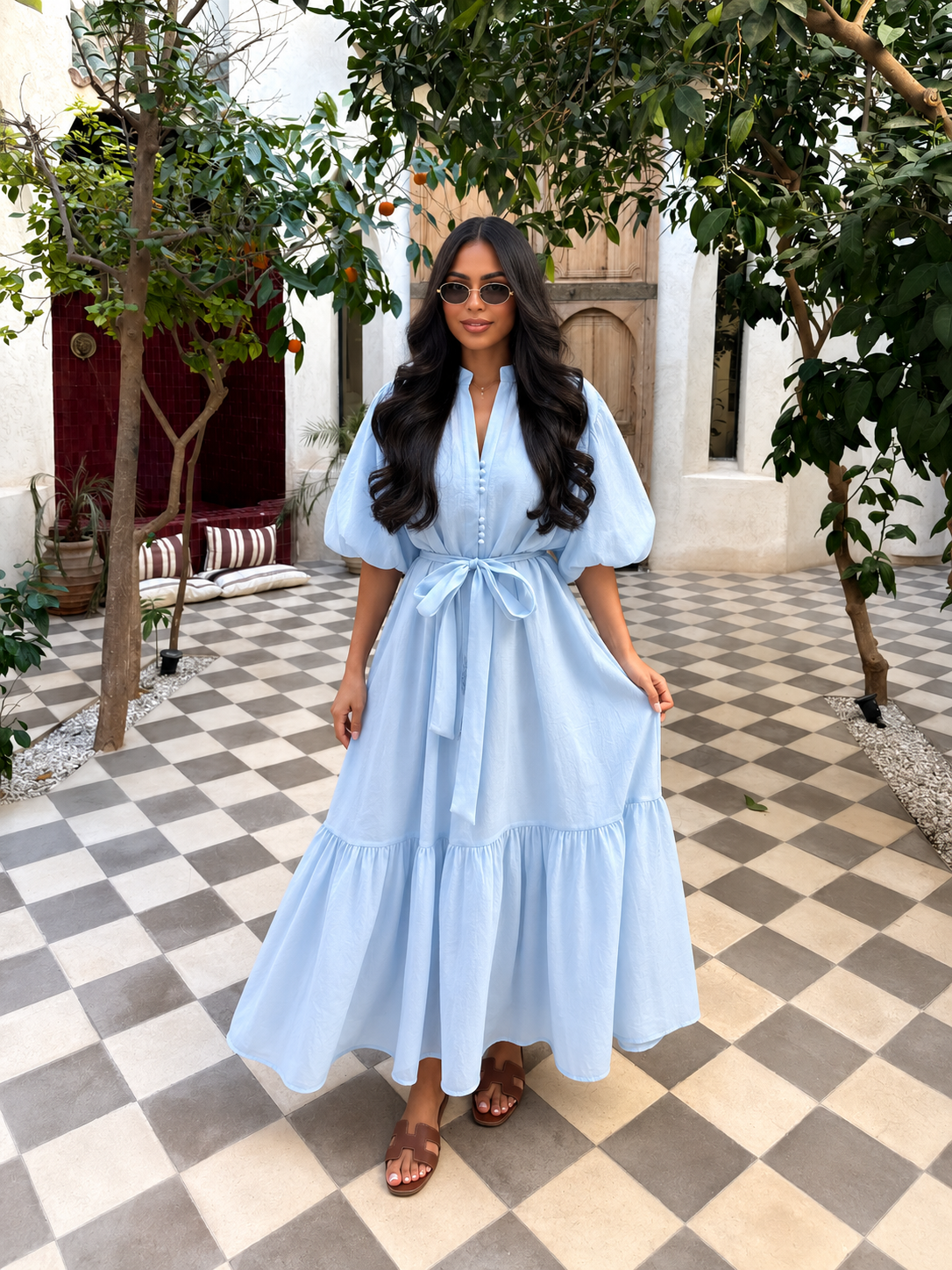 Amani Dress - Baby blue