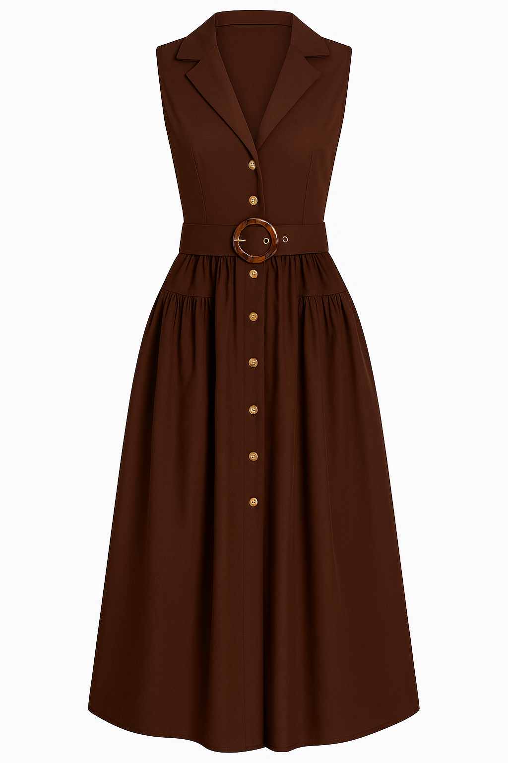 Alisa Dress - Chocolate Brown
