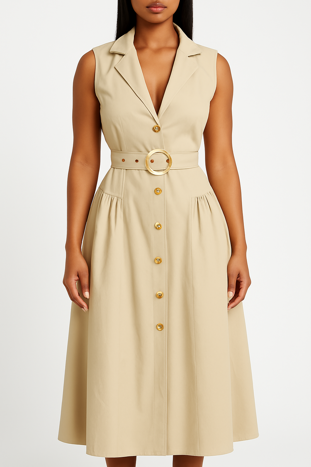 Alisa Dress - Beige