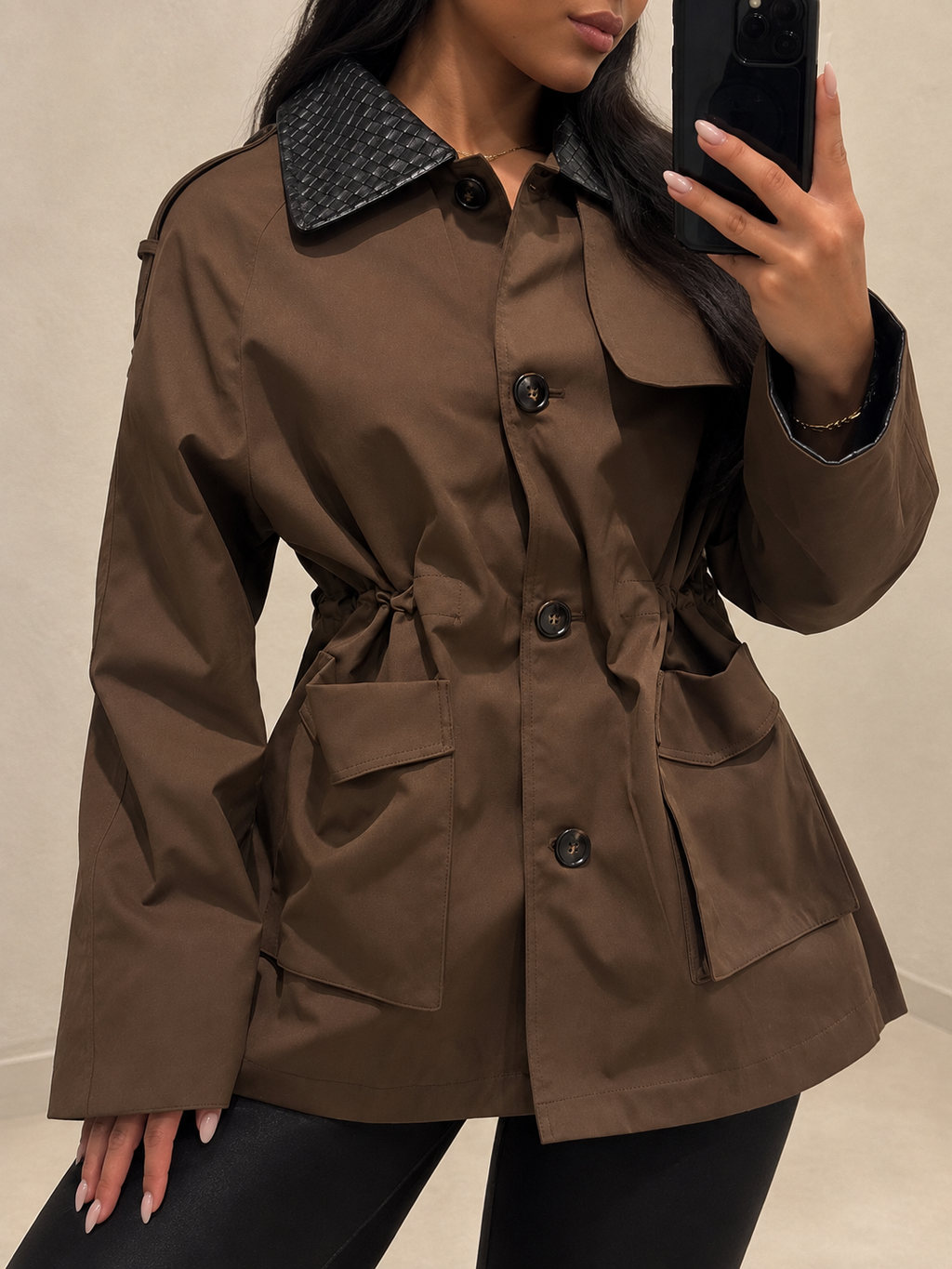 Vendetta Coat - Dark Brown