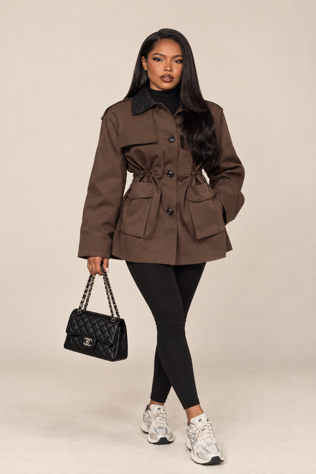 Vendetta Coat - Dark Brown