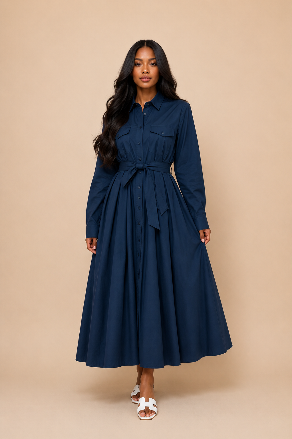 Eliana Dress – Navy Blue
