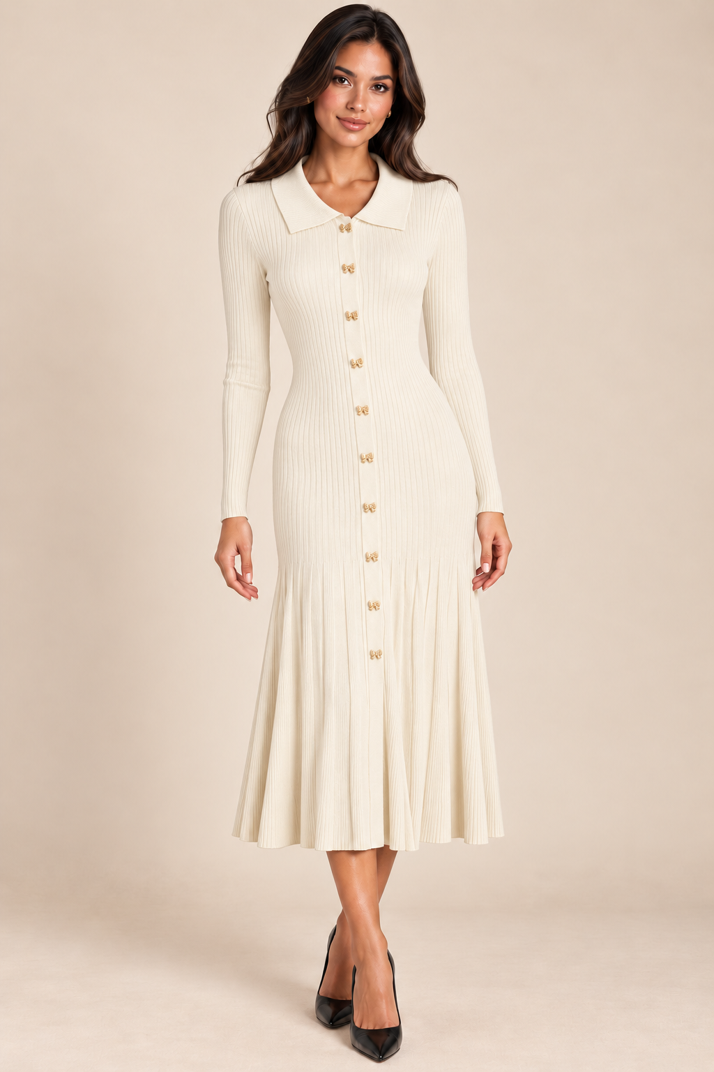 Luna Dress - Beige