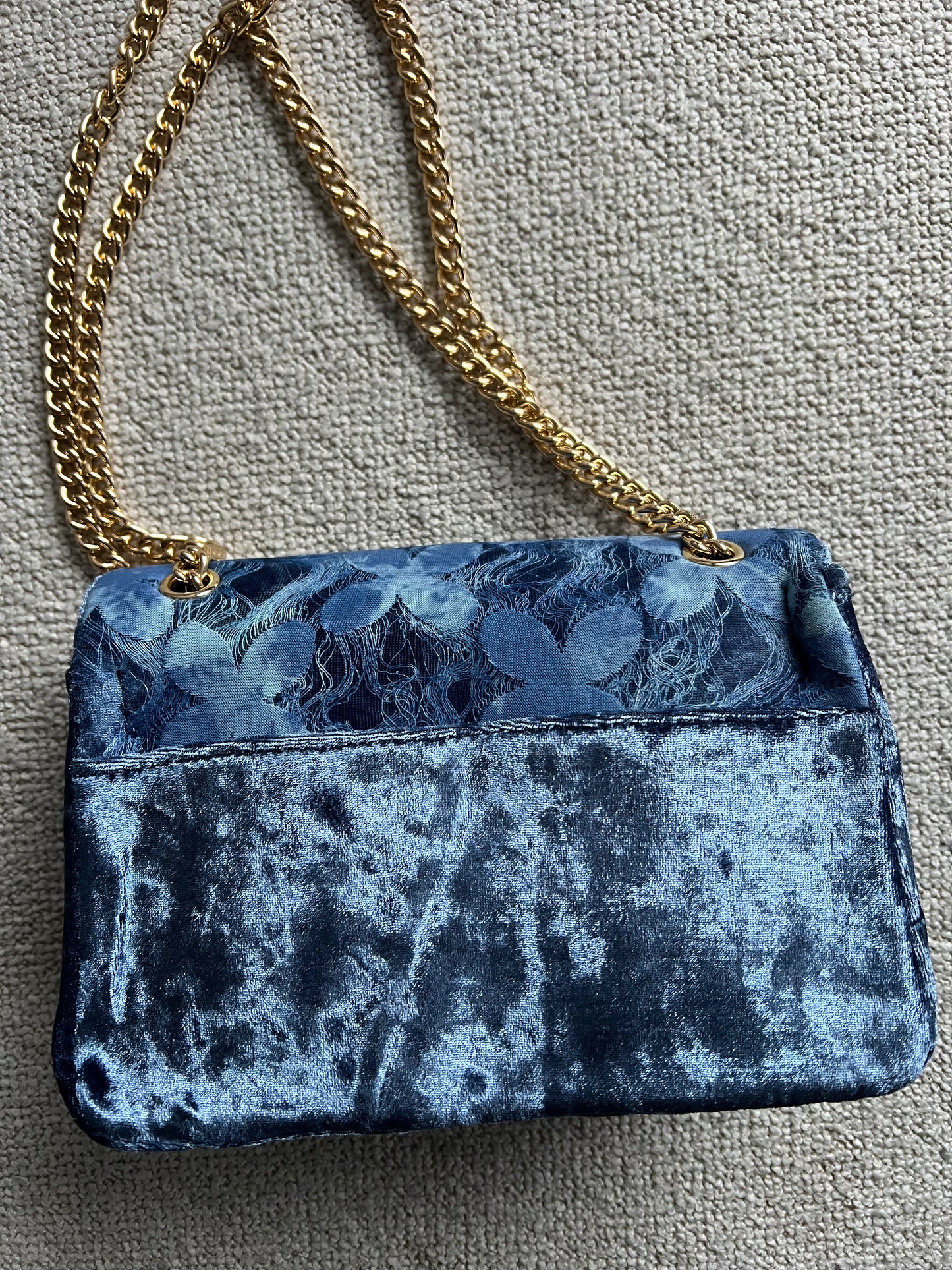 Chay Mini Flap Bag – Blue