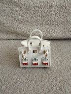 Airpod Case + Bag Charm - White