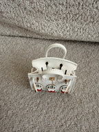 Airpod Case + Bag Charm - White