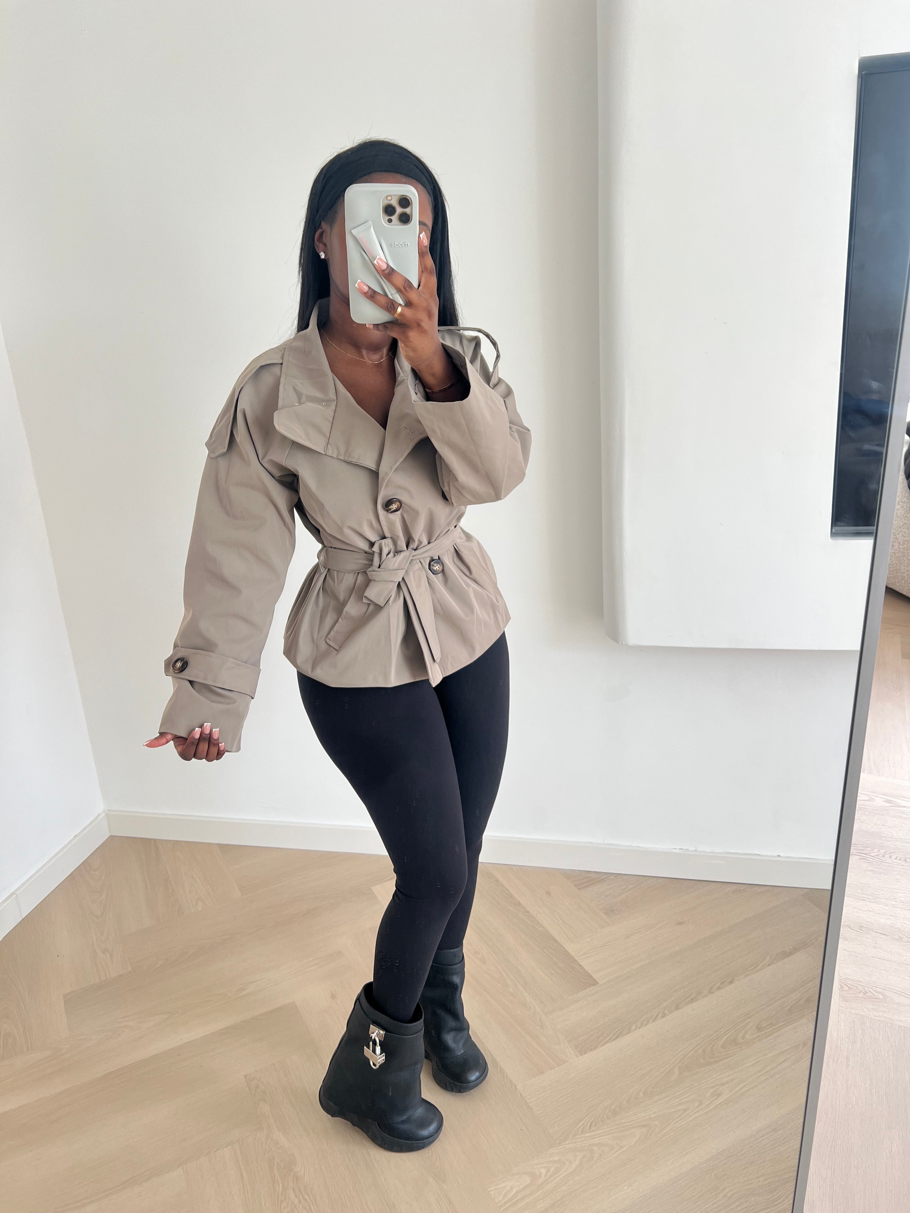 Naya Coat – Taupe