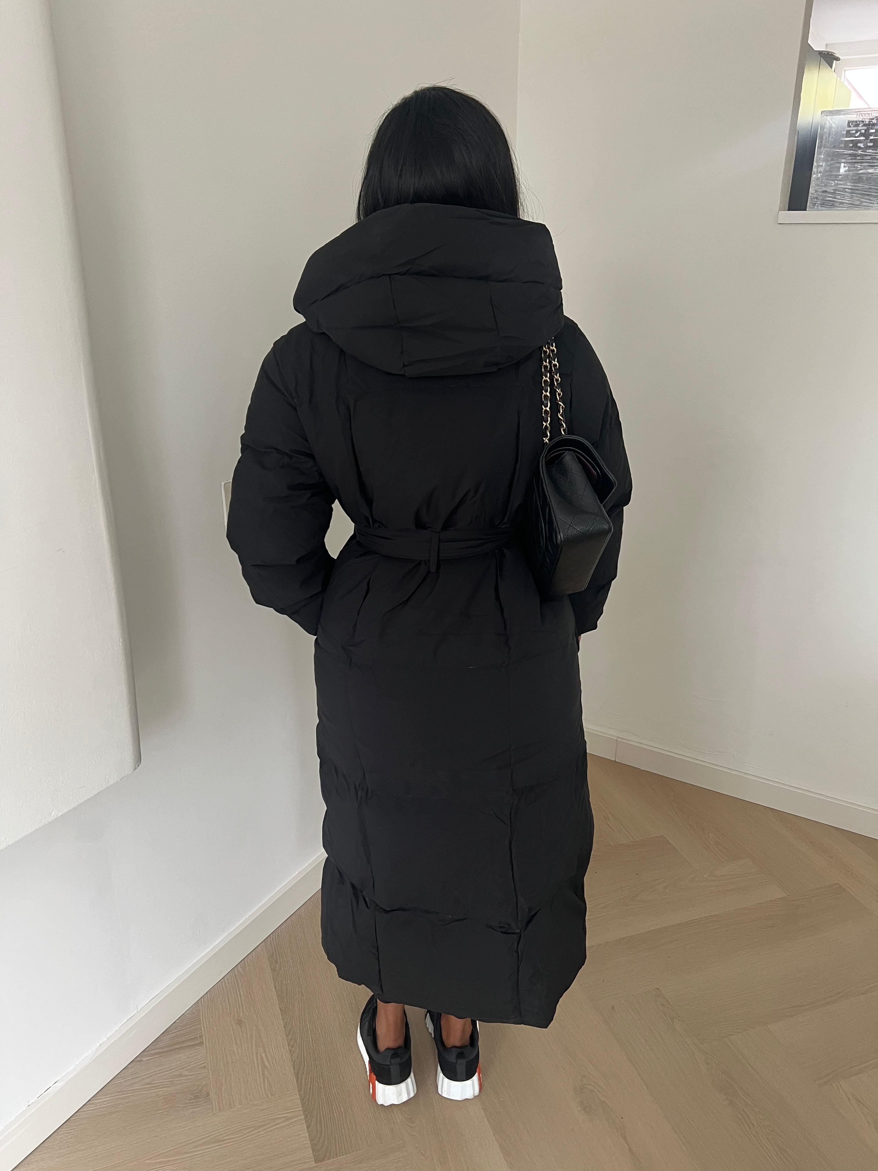 Mira Coat – Black (with Hood)