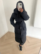 Mira Coat – Black (with Hood)