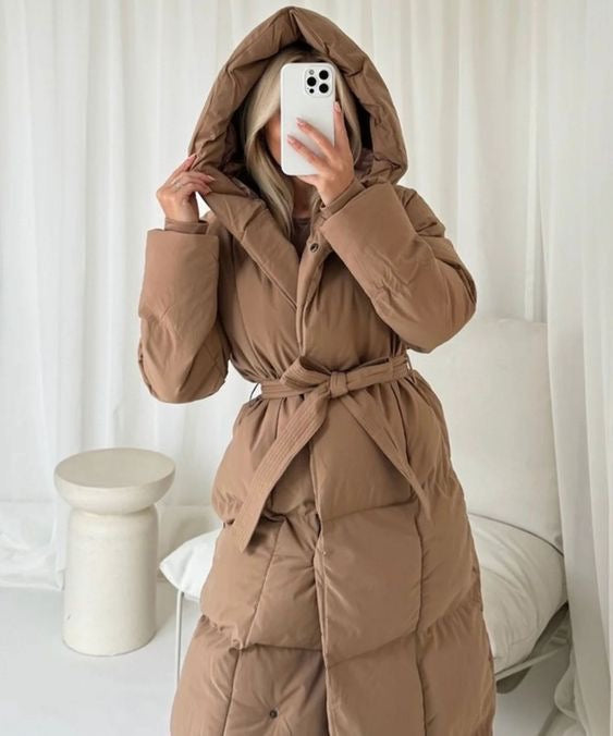 Mira Coat – Camel (with Hood)
