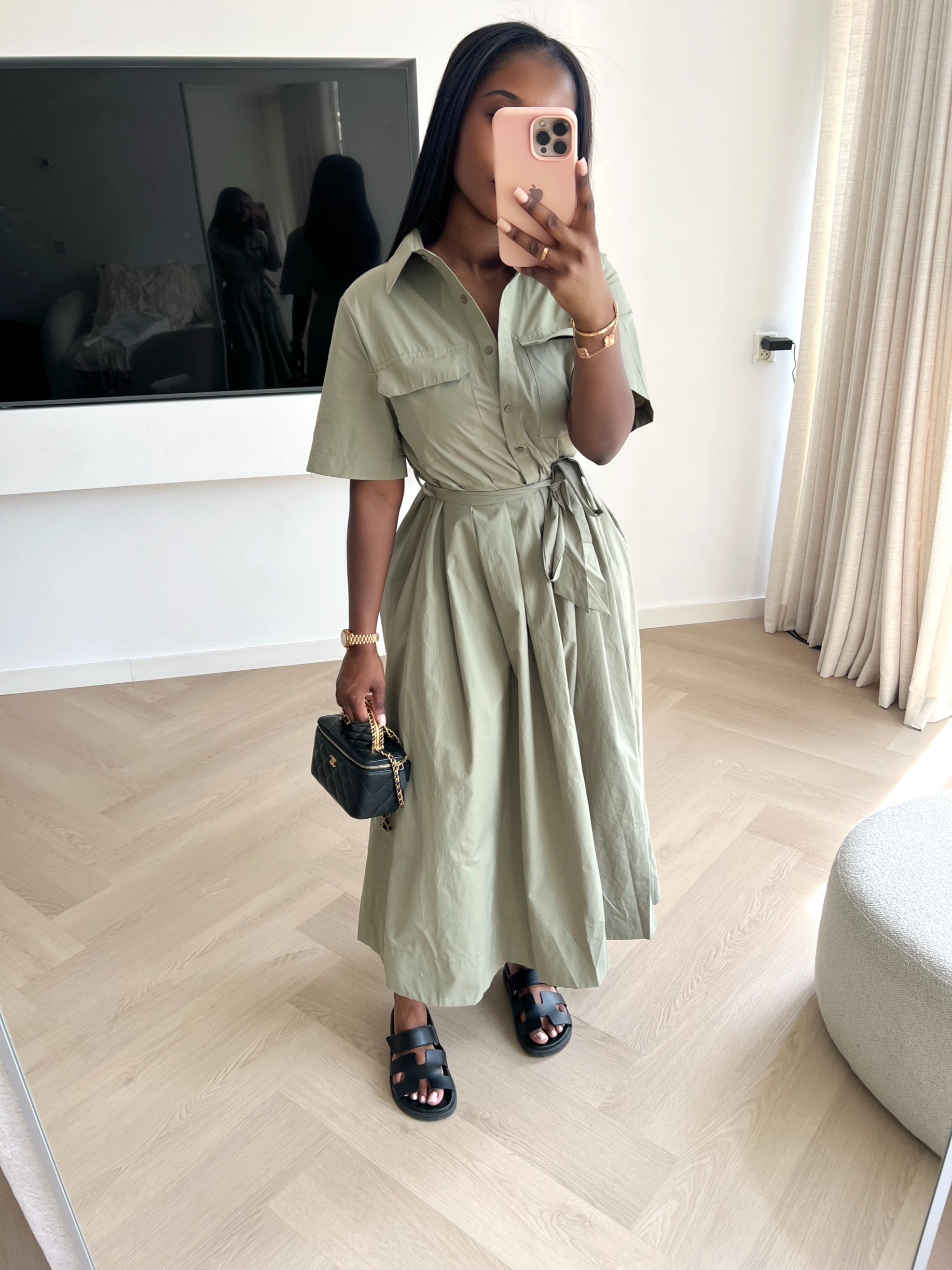 Avena Dress - Khaki