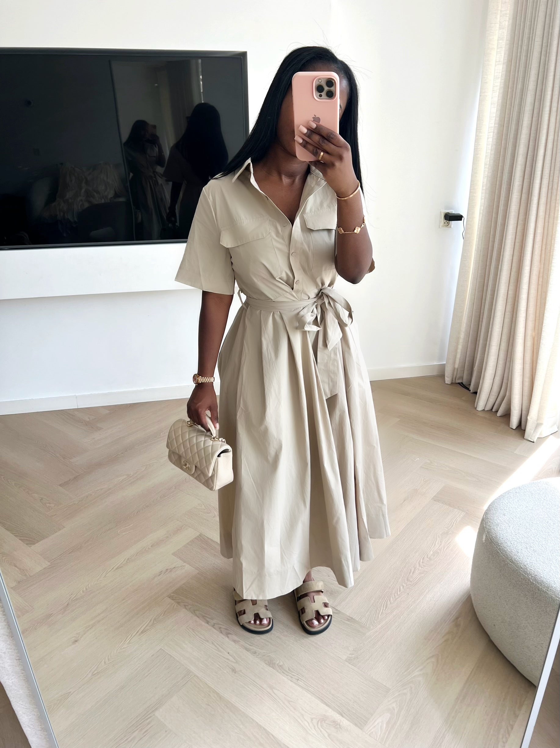 Avena Dress - Beige