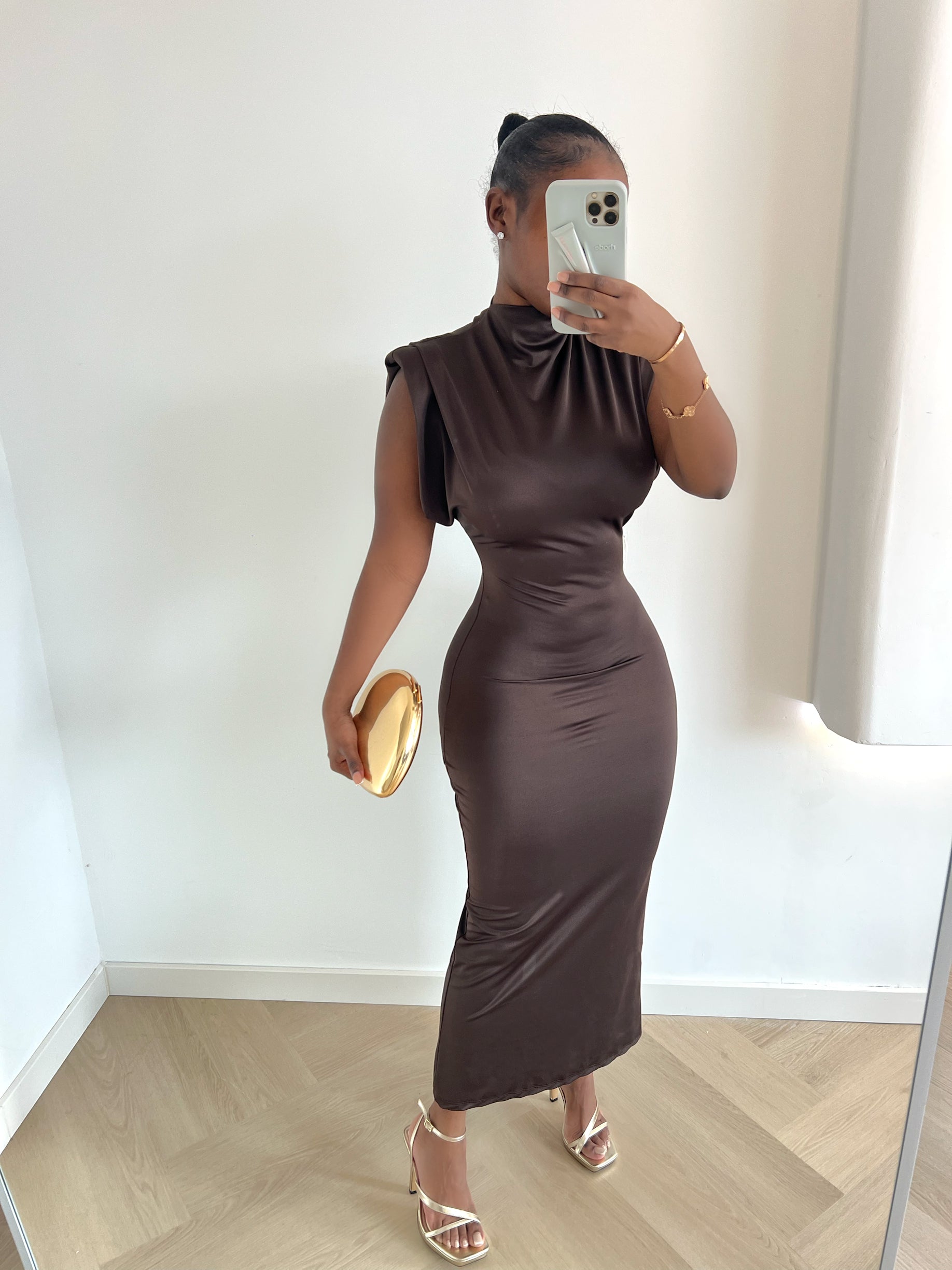 Elodie Dress – Brown