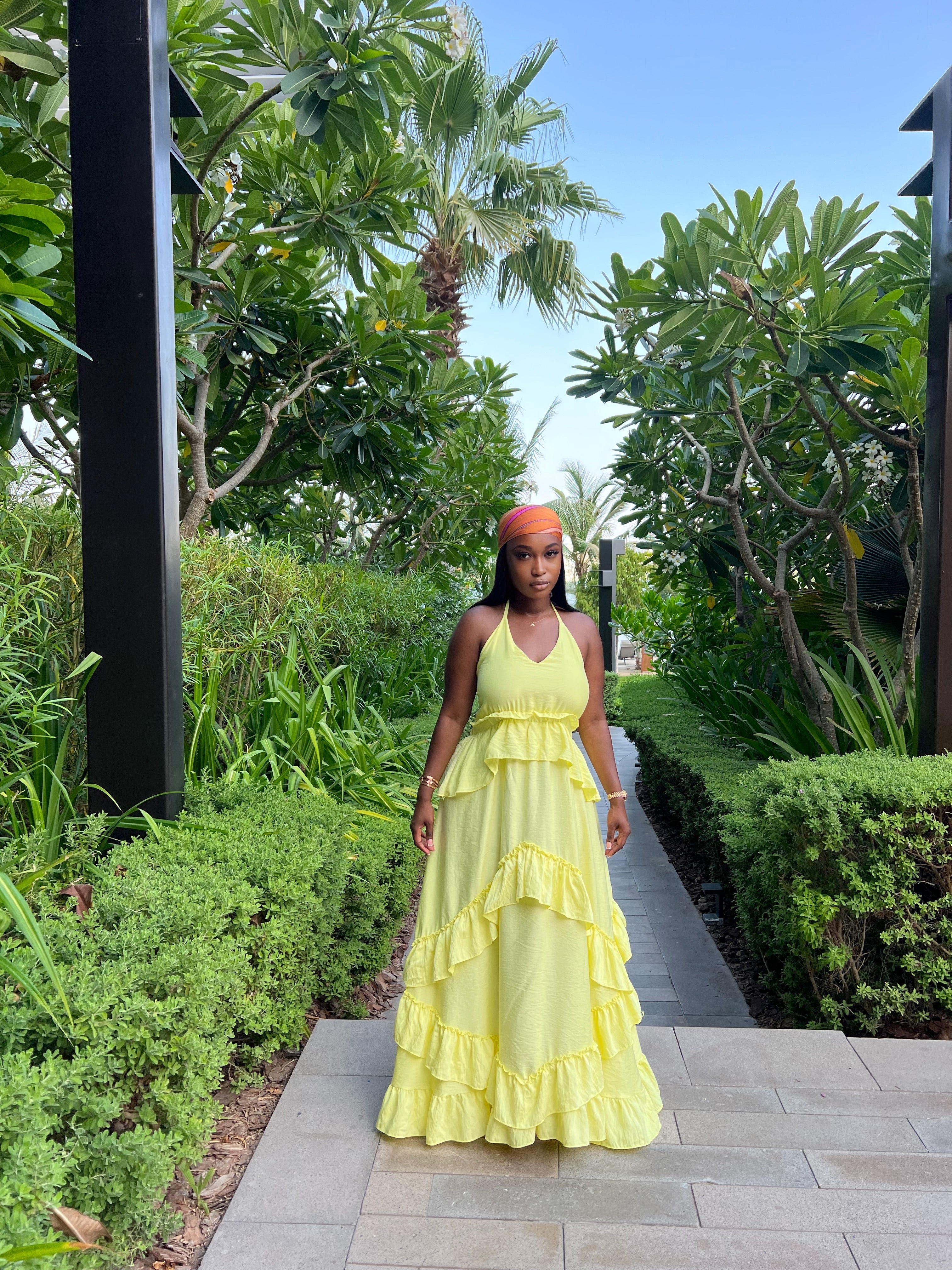 Nobu by the Beach Dress - Butter Yellow Nobu by the Beach Dress - Butter Yellow