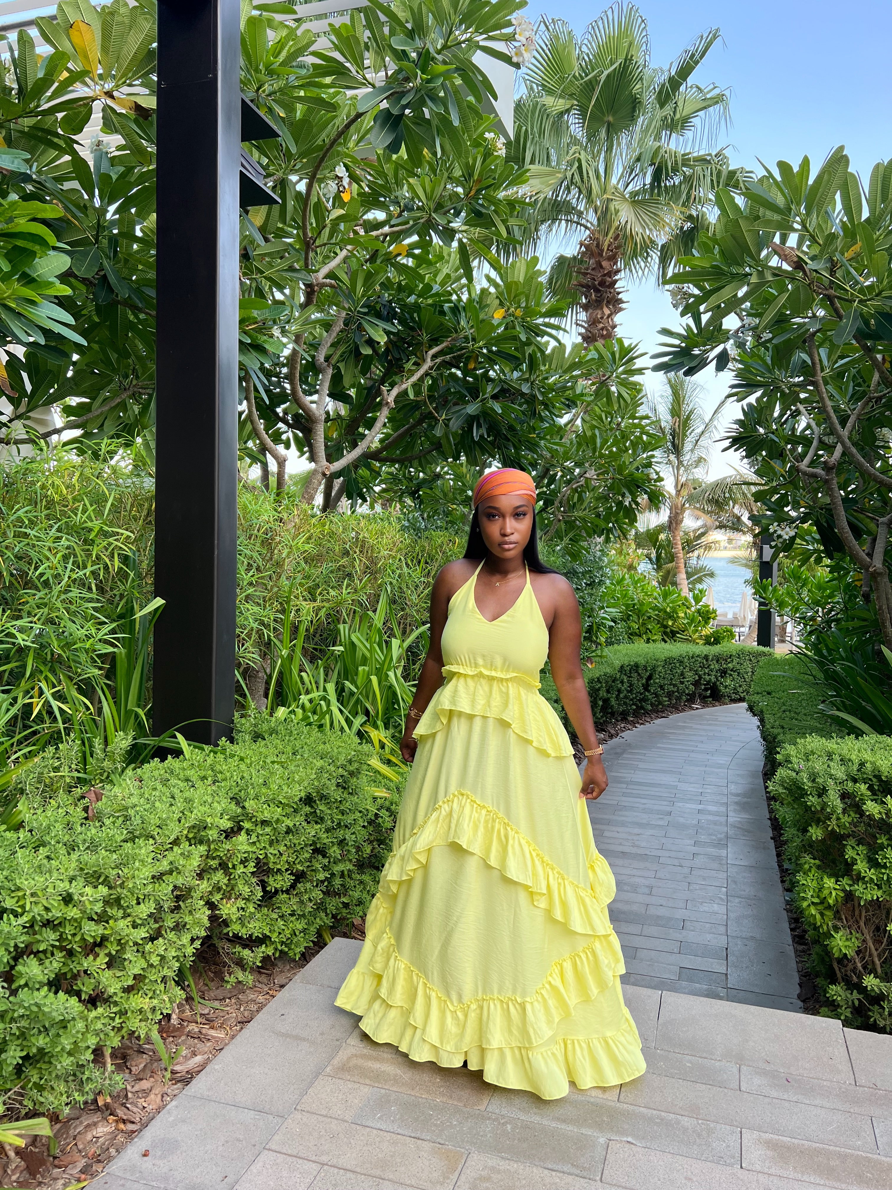 Nobu by the Beach Dress - Butter Yellow