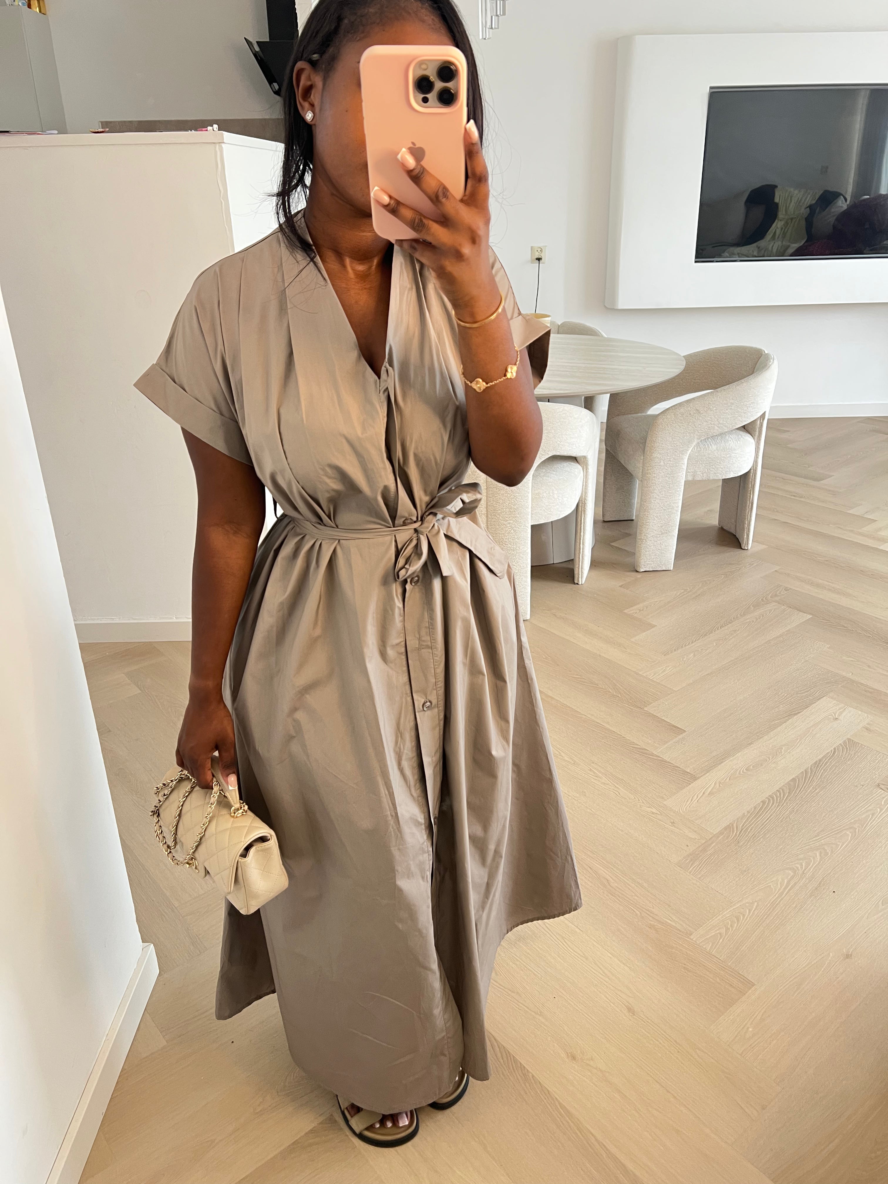 Maud Dress – Beige