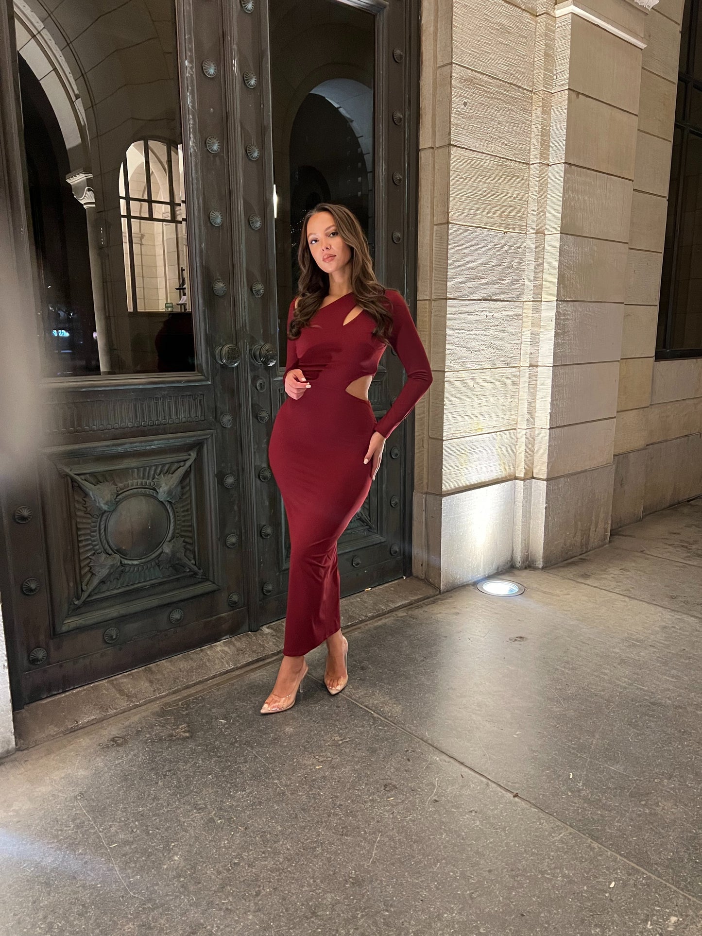 Allure Bordeaux Dress