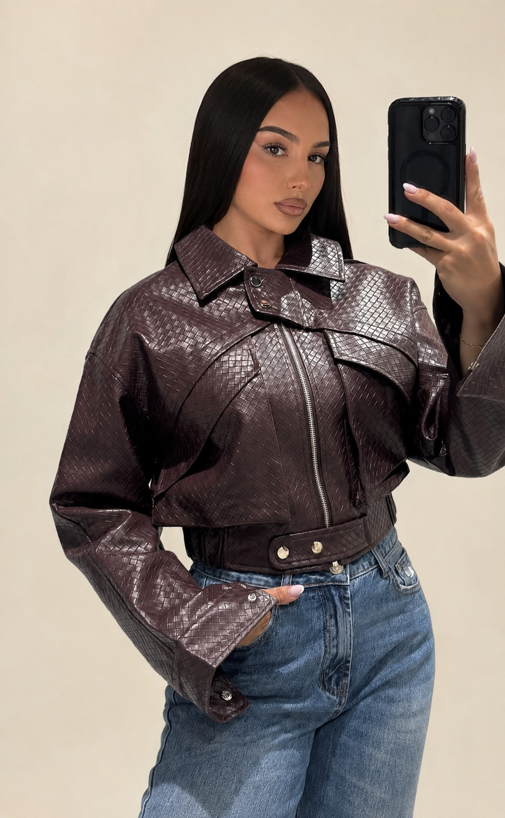 JAYNI JACKET – WINE