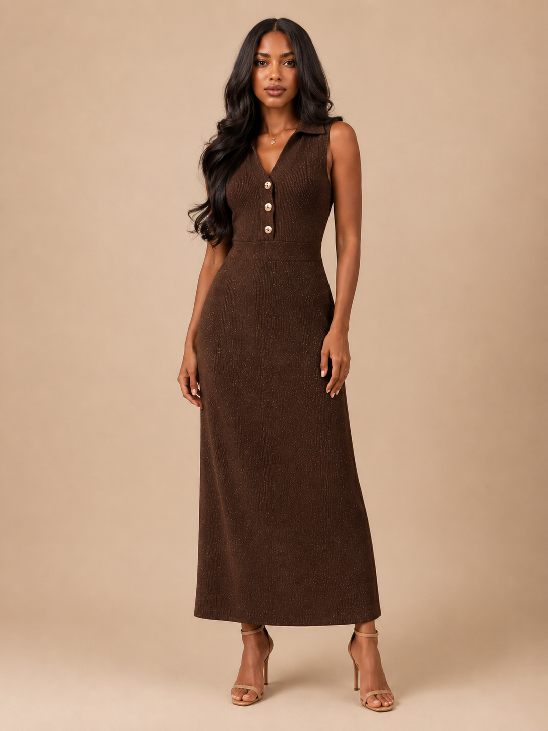Joelle Dress - Chocolate Brown