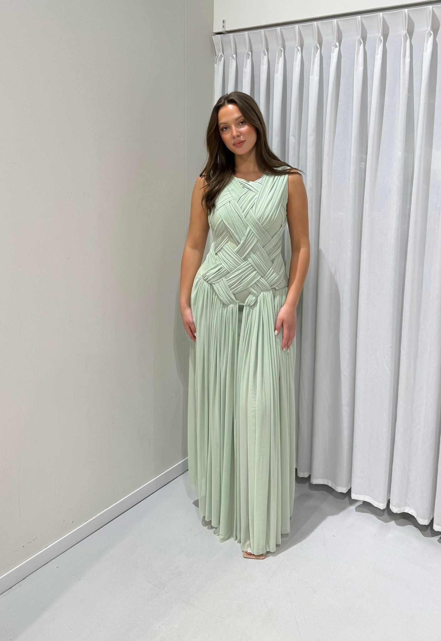 NENA DRESS – MINT GREEN