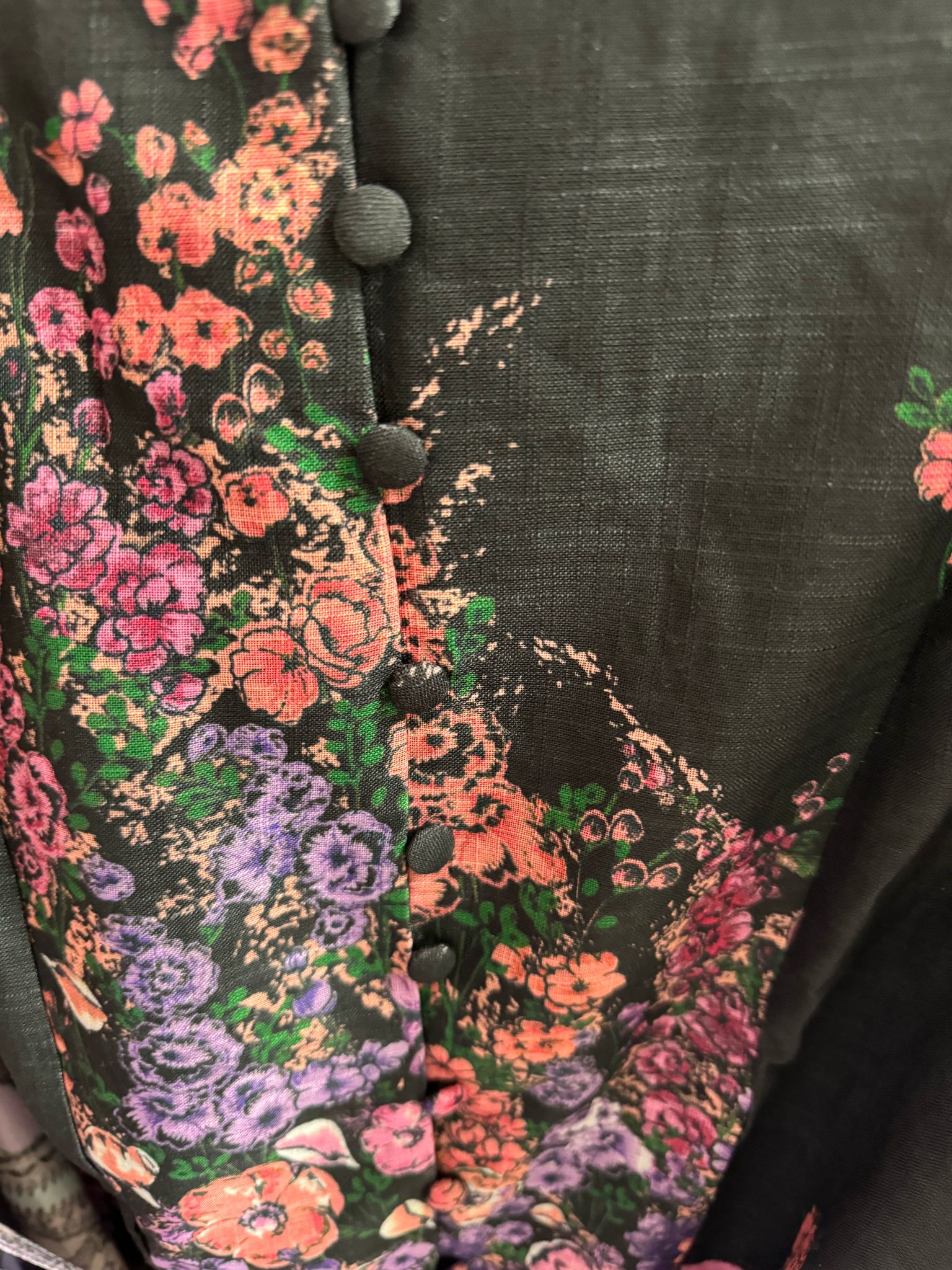 FLOWER DRESS - BLACK