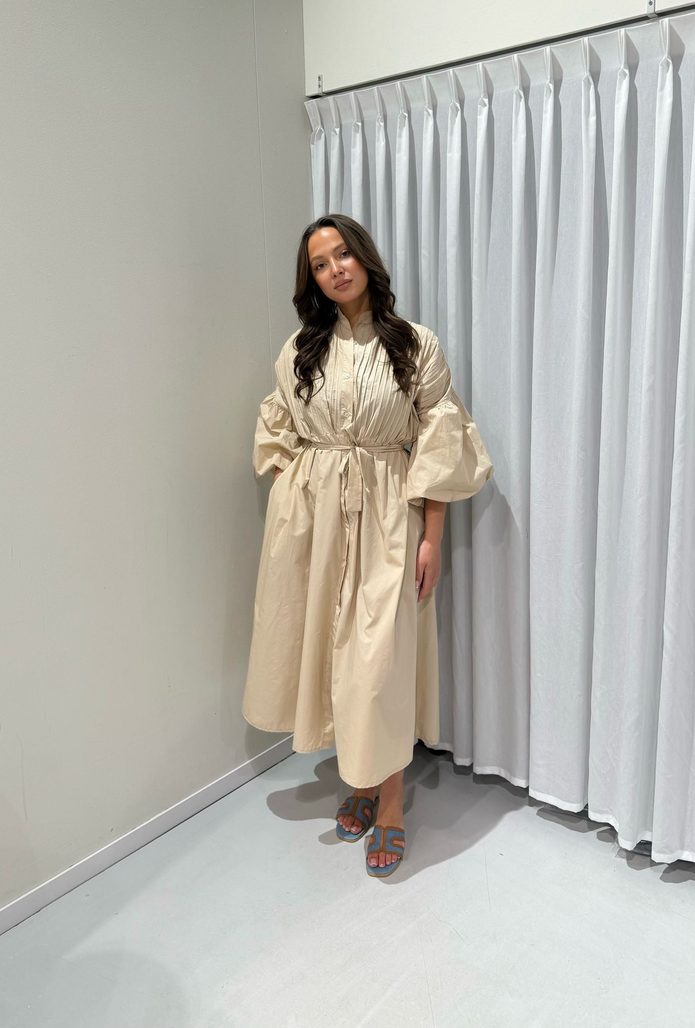 The Sina Dress- beige