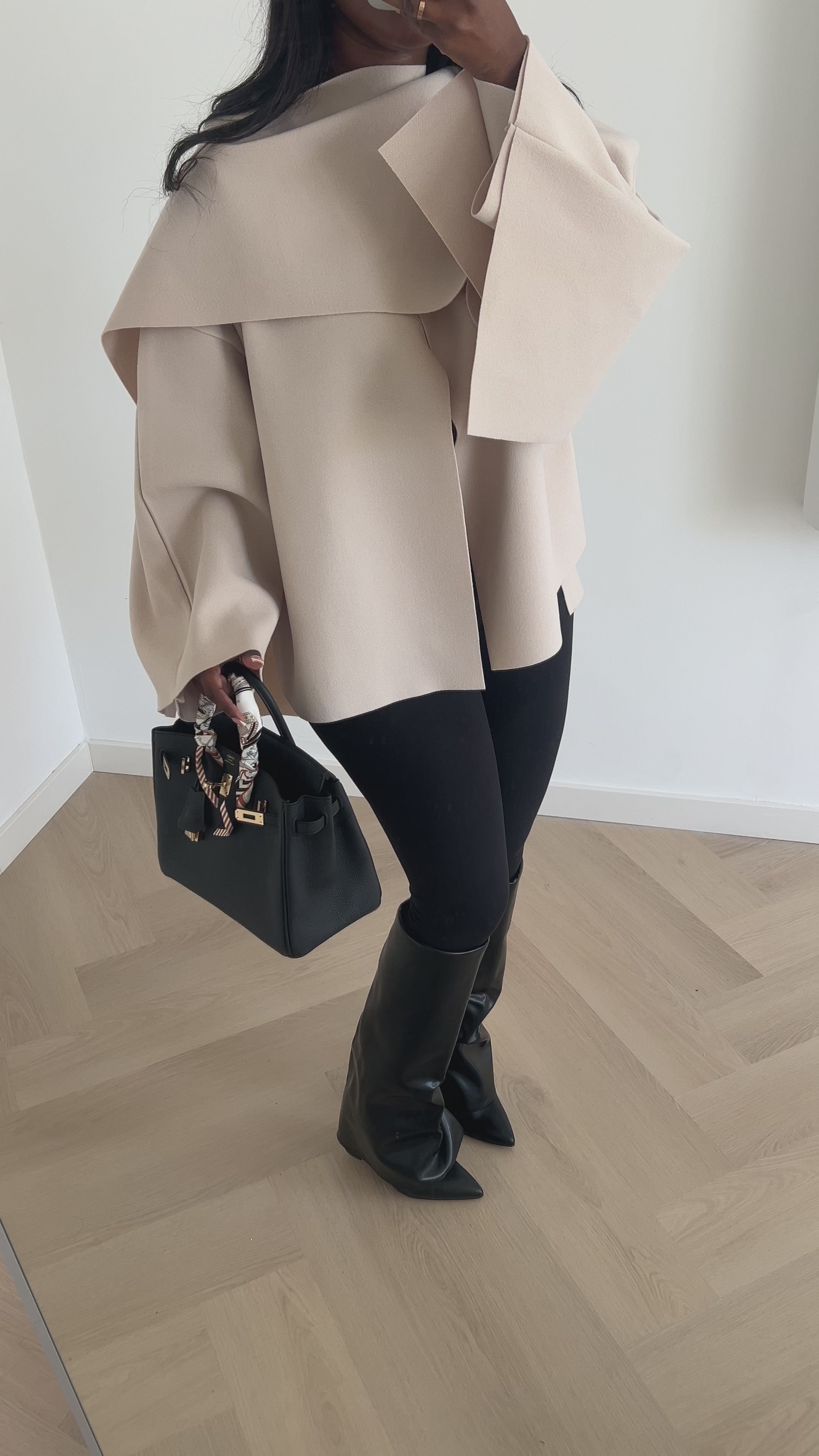 Claire Cape Coat - Beige – OHLUXEDOLLS