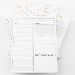To Do Planner: Gold